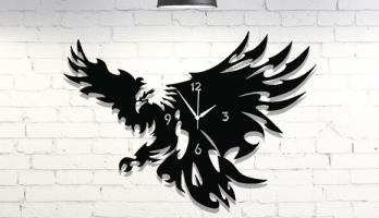 Beşiktaş Kartal Metal Lazer Kesim Saat