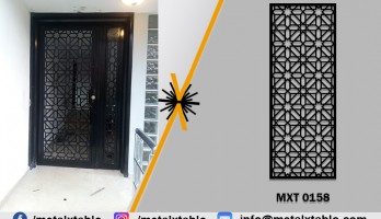 Selçuklu Deseni Metal Lazer Kesim Ferforje