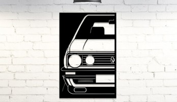 thumb Volkswagen MK2 Önden Metal Tablo
