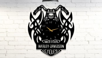 Harley Davidson Metal Duvar Saati