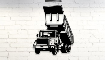 thumb Dorsesi Açık Kamyon Metal Tablo