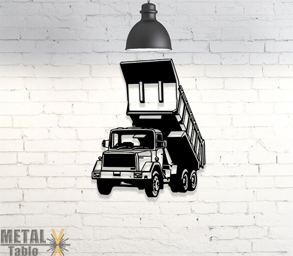 Dorsesi Açık Kamyon Metal Tablo